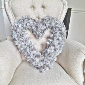 Grey Feather Heart