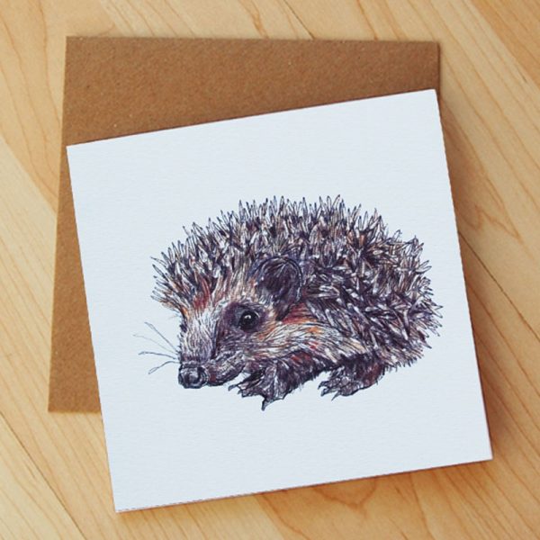 Hedgehog-Blank-Card